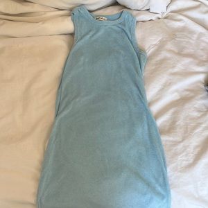 blue mini dress velvet